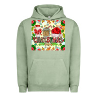 Pigment Oil Green Christmas Vibes Urban Hoodie - CowhideDigitalArt