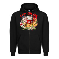 Black i put out for santa Zipper Hoodie - CowGirlArtShop