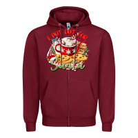 Burgundy i put out for santa Zipper Hoodie - CowGirlArtShop