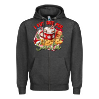 Charcoal Heather i put out for santa Zipper Hoodie - CowGirlArtShop
