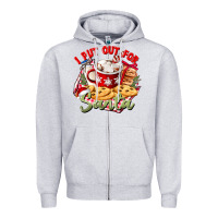 Heather Grey i put out for santa Zipper Hoodie - CowGirlArtShop