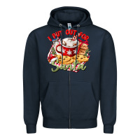 Navy i put out for santa Zipper Hoodie - CowGirlArtShop