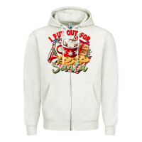 Oatmeal Heather i put out for santa Zipper Hoodie - CowGirlArtShop
