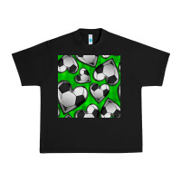 Black soccer hearts seamless pattern Urban Heavy Tee - BundleAndBundleShop