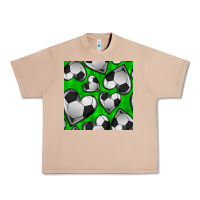 Burro soccer hearts seamless pattern Urban Heavy Tee - BundleAndBundleShop