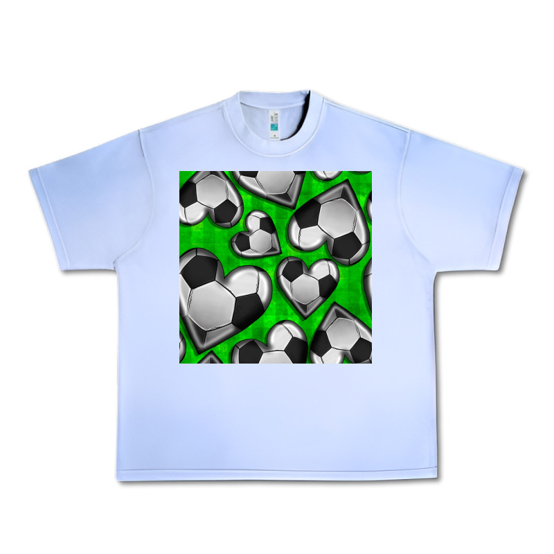 Soccer Hearts Seamless Pattern Urban Heavy Tee by BundleAndBundleShop | Teevron