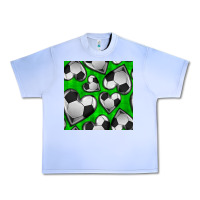 Grape Ice soccer hearts seamless pattern Urban Heavy Tee - BundleAndBundleShop