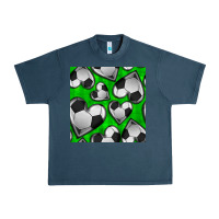 Midnight Navy soccer hearts seamless pattern Urban Heavy Tee - BundleAndBundleShop