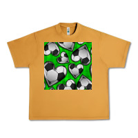 Peanut Butter soccer hearts seamless pattern Urban Heavy Tee - BundleAndBundleShop