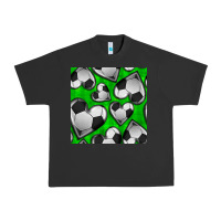 Pigment Black soccer hearts seamless pattern Urban Heavy Tee - BundleAndBundleShop