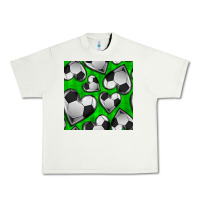 Pistachio soccer hearts seamless pattern Urban Heavy Tee - BundleAndBundleShop