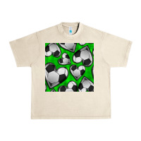 Sandshell soccer hearts seamless pattern Urban Heavy Tee - BundleAndBundleShop