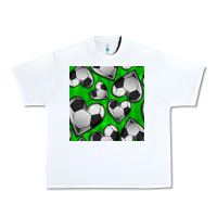White soccer hearts seamless pattern Urban Heavy Tee - BundleAndBundleShop