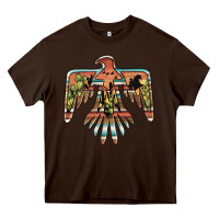 Chocolate Brown desert thunderbird Heavy Core Tee - BarkalooDesign