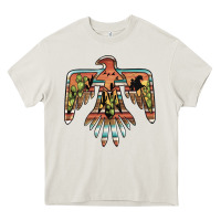 Cream desert thunderbird Heavy Core Tee - BarkalooDesign