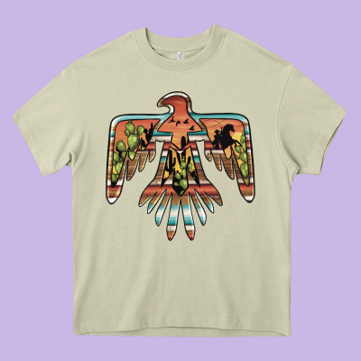 Desert Thunderbird Heavy Core Tee Designed By Barkaloodesign
