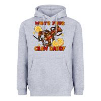 Heather Grey Crawfish who's your craw daddy Heavyweight Hoodie - FaDigitalArtStudio
