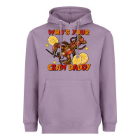 Lavender Crawfish who's your craw daddy Heavyweight Hoodie - FaDigitalArtStudio