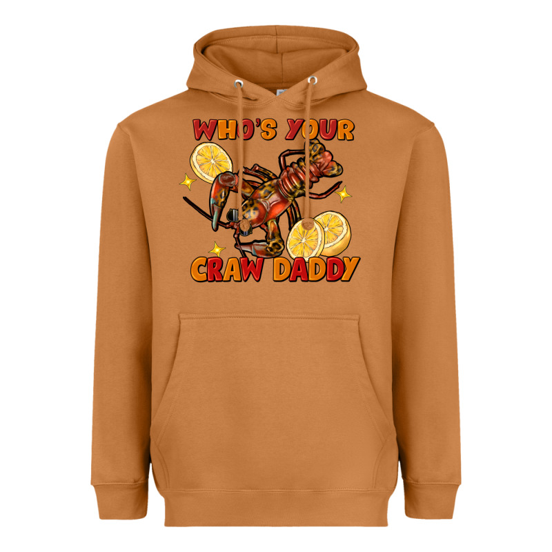 Crawfish Who's Your Craw Daddy Heavyweight Hoodie by FaDigitalArtStudio | Teevron