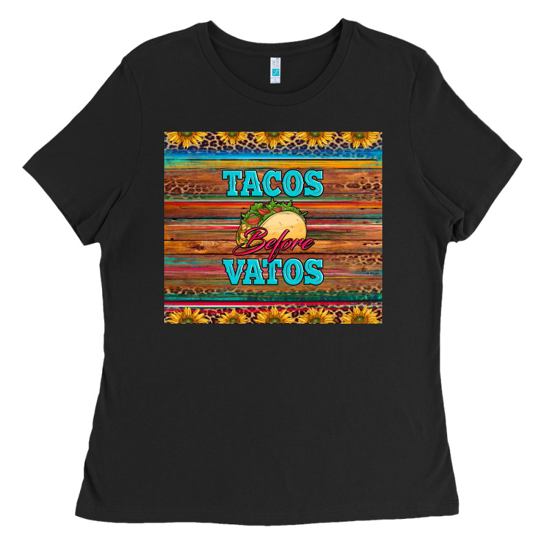 Tacos Before Vatos Ladies Tee by BarkalooDesign | Teevron