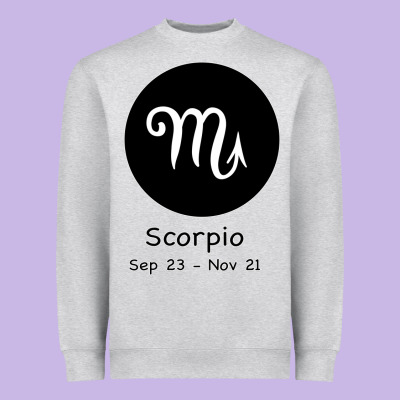 Scorpio Horoscope Heavyweight Sweatshirt Designed By Bettercallsaul