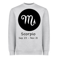 Heather Grey Scorpio Horoscope Heavyweight Sweatshirt - Bettercallsaul