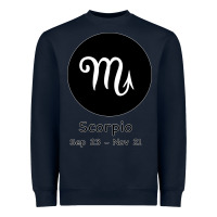 Navy Scorpio Horoscope Heavyweight Sweatshirt - Bettercallsaul