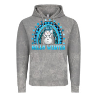 Cloud Rock hello winter rainbow with snowman bbs Vintage Hoodie - BundleAndBundleShop