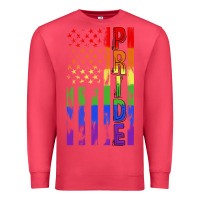 Cardinal lgbtq pride american flag Premium Sweatshirt - FaDigitalArtStudio