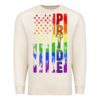 Sandshell lgbtq pride american flag Premium Sweatshirt - FaDigitalArtStudio