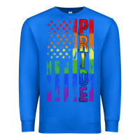 True Royal lgbtq pride american flag Premium Sweatshirt - FaDigitalArtStudio