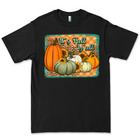 Black It's Fall y'all pumpkins halloween and sunflowers Premium Tee - Jasminsmagicworld