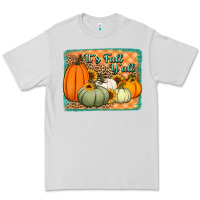 Dove Grey It's Fall y'all pumpkins halloween and sunflowers Premium Tee - Jasminsmagicworld