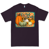 Plum It's Fall y'all pumpkins halloween and sunflowers Premium Tee - Jasminsmagicworld