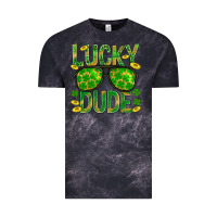 Cloud Black Lucky Dude St Patricks Vintage Tee - BundleAndBundleShop