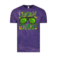 Cloud Purple Lucky Dude St Patricks Vintage Tee - BundleAndBundleShop