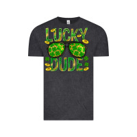 Vintage Black Lucky Dude St Patricks Vintage Tee - BundleAndBundleShop