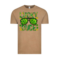 Vintage Coffee Lucky Dude St Patricks Vintage Tee - BundleAndBundleShop