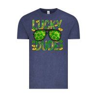 Vintage Denim Lucky Dude St Patricks Vintage Tee - BundleAndBundleShop