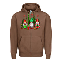 Chestnut christmas gnomies Zipper Hoodie - CowGirlArtShop