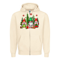 Sandshell christmas gnomies Zipper Hoodie - CowGirlArtShop