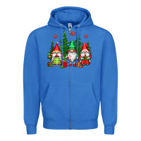 Christmas Gnomies Zipper Hoodie | Teevron