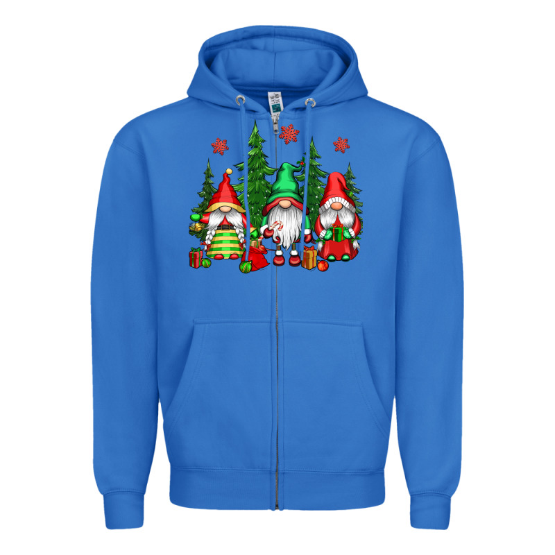 Christmas Gnomies Zipper Hoodie by CowGirlArtShop | Teevron