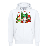 White christmas gnomies Zipper Hoodie - CowGirlArtShop