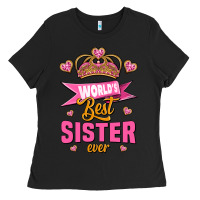 Black world's best sister ever Ladies Tee - Jasminsmagicworld