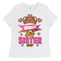 White world's best sister ever Ladies Tee - Jasminsmagicworld