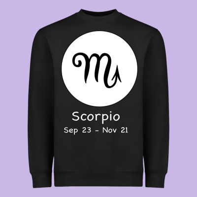 Scorpio Horoscope Heavyweight Sweatshirt Designed By Bettercallsaul