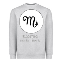 Heather Grey Scorpio Horoscope Heavyweight Sweatshirt - Bettercallsaul