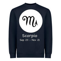 Navy Scorpio Horoscope Heavyweight Sweatshirt - Bettercallsaul