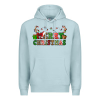 Blue Mist merry christmas Premium Hoodie - OliviaCreatesArt